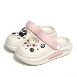 Summer Clogs Women Cute 3D Charms Garden Sandals Lightweight Soft EVA Beach Slippers Outdoor Non Slip Fashion Thick Sole Shoes