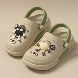 Summer Clogs Women Cute 3D Charms Garden Sandals Lightweight Soft EVA Beach Slippers Outdoor Non Slip Fashion Thick Sole Shoes