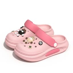 Summer Clogs Women Cute 3D Charms Garden Sandals Lightweight Soft EVA Beach Slippers Outdoor Non Slip Fashion Thick Sole Shoes