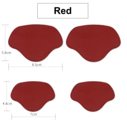 4 Pieces of Ultra-Thin Sports Shoe Heel Repair Self-Adhesive Repair Subsidy Welding Glue Shoe Heel Hole Anti-Wear Patch Patch