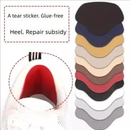 4 Pieces of Ultra-Thin Sports Shoe Heel Repair Self-Adhesive Repair Subsidy Welding Glue Shoe Heel Hole Anti-Wear Patch Patch