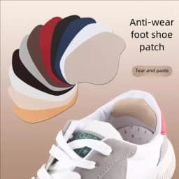 4 Pieces of Ultra-Thin Sports Shoe Heel Repair Self-Adhesive Repair Subsidy Welding Glue Shoe Heel Hole Anti-Wear Patch Patch