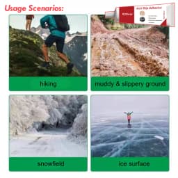 Anti-Slip Adhesive, High Traction Grip Enhancer Easy Apply Durable Essential for All Footwear Non-slip Solution on Wet/Rainy/Ice