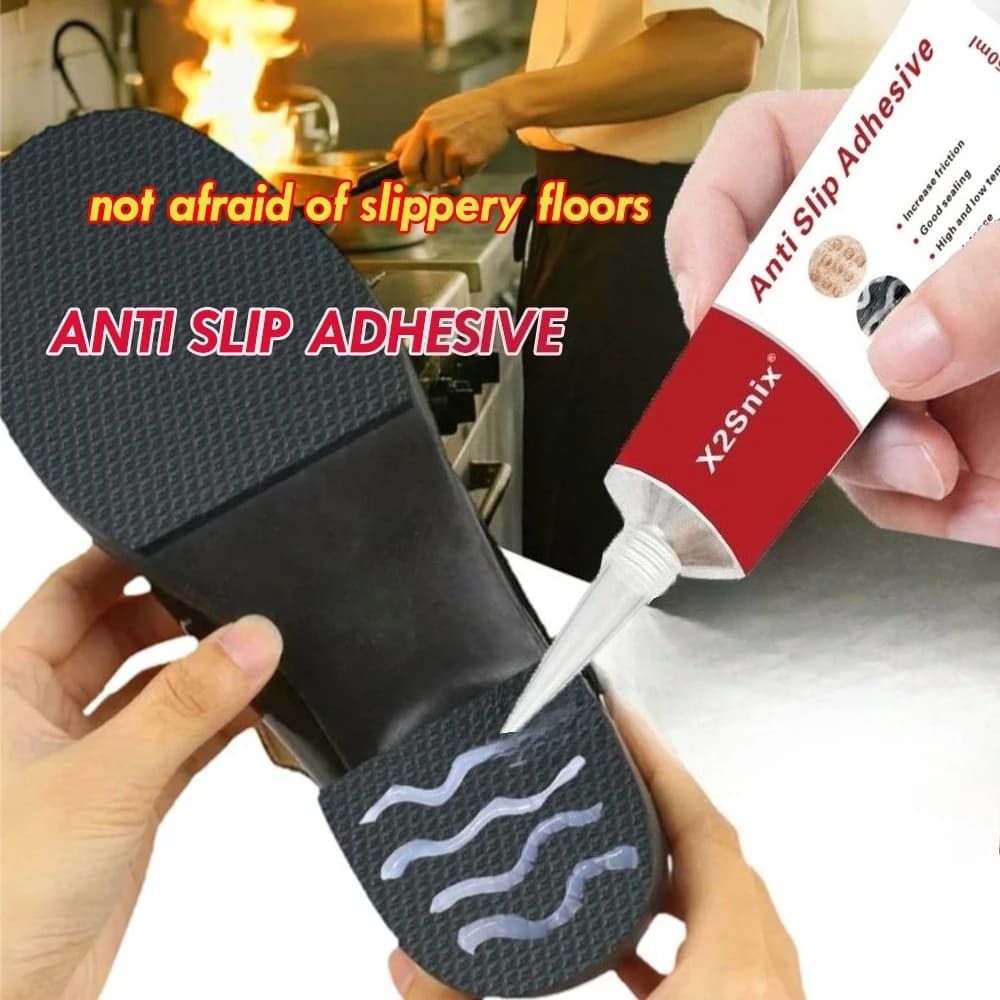 Anti-Slip Adhesive, High Traction Grip Enhancer Easy Apply Durable Essential for All Footwear Non-slip Solution on Wet/Rainy/Ice