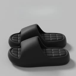 Unisex Bathroom Slippers Cloud Cushion Slides Summer Flat Sandals Thick Platform Shoes Man Indoor Non-Slip Couple Flip Flops