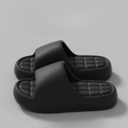 Unisex Bathroom Slippers Cloud Cushion Slides Summer Flat Sandals Thick Platform Shoes Man Indoor Non-Slip Couple Flip Flops