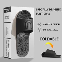 Foldable Portable Men's Slippers Hotel Travel Sandals Home Slippers Non-Slip Bathing Men Women Unisex Quick-Drying Slippers