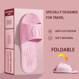 Foldable Portable Men's Slippers Hotel Travel Sandals Home Slippers Non-Slip Bathing Men Women Unisex Quick-Drying Slippers