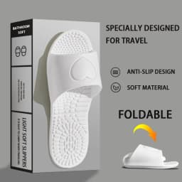 Foldable Portable Men's Slippers Hotel Travel Sandals Home Slippers Non-Slip Bathing Men Women Unisex Quick-Drying Slippers