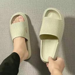 Eva's Simple Men's Slippers For Man Size 45 Poop Slippers. Wearing Soft-Soled Anti-Slip Shoes In Summer. And Women's Slippers