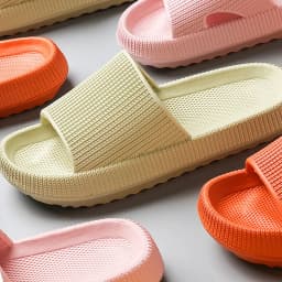 Eva's Simple Men's Slippers For Man Size 45 Poop Slippers. Wearing Soft-Soled Anti-Slip Shoes In Summer. And Women's Slippers