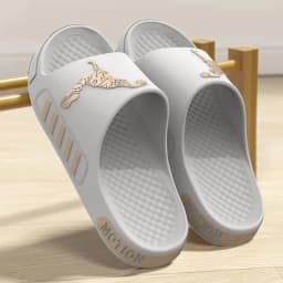 Men's Summer Thong Slippers Thick Bottom Anti-Slip Deodorant EVA Wear-Resistant Breathable Slip-On Sandals