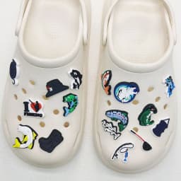 16PCS Love Fishing Series Shoe Charms DIY Decorations Funny Pattern Shoe Buckle Accessories Removable Clogs Shoe Clips Ornaments