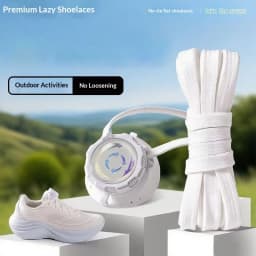 Automatic Shoe laces Flat Shoelace casual shoes Sneakers No Tie Shoelaces Swivel Buckle Laces Adults Kids unisex shoe accessorie