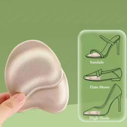 4Pairs Sponge Shoes Pads for Woman High Heels Long Time Standing Pain Relief Insoles Non-Slip Forefoot Pads for Big Shoes Insert