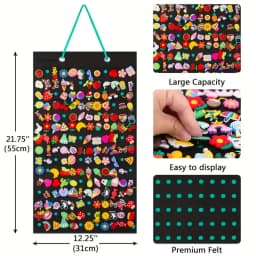 100/180 Hole Shoe Decoration Storage Container, Hanging Shoe Decoration Display, Halloween and Christmas Season Gift Decorations