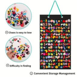 100/180 Hole Shoe Decoration Storage Container, Hanging Shoe Decoration Display, Halloween and Christmas Season Gift Decorations