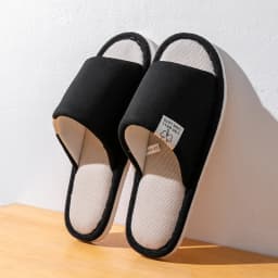 Men's Spring Summer Breathable Slippers Non-Slip Indoor House Shoes,Couples Soft Sole Open-Toe Slippers for All Seasons Home Use