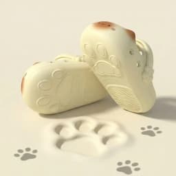 Adorable Waterproof Cat Slippers Anti Slip Bottom Cat Paw Small Cat Mules Closed Toe Soft Bottom Cat Paw Slippers Outdoor Indoor