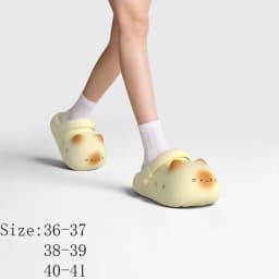 Adorable Waterproof Cat Slippers Anti Slip Bottom Cat Paw Small Cat Mules Closed Toe Soft Bottom Cat Paw Slippers Outdoor Indoor
