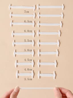 16Pcs/Pack White Silicone No Tie Shoe Laces Stretch Shoelaces For Sneakers Casual Shoes Sports Shoes Combat Boots