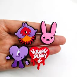 22Pcs/Set bad bunny Shoe Charms DIY Shoe Buckle Accessories PVC Shoe Decorations Christmas Gifts
