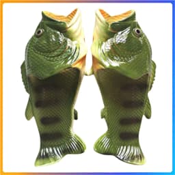 2025 Funny Slippers For Women Couple Shoes Family Shoes Parent-Child Sandals Large Size 32-46 Summer Beach Shoes Fish Slippers