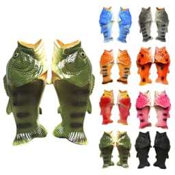 2025 Funny Slippers For Women Couple Shoes Family Shoes Parent-Child Sandals Large Size 32-46 Summer Beach Shoes Fish Slippers