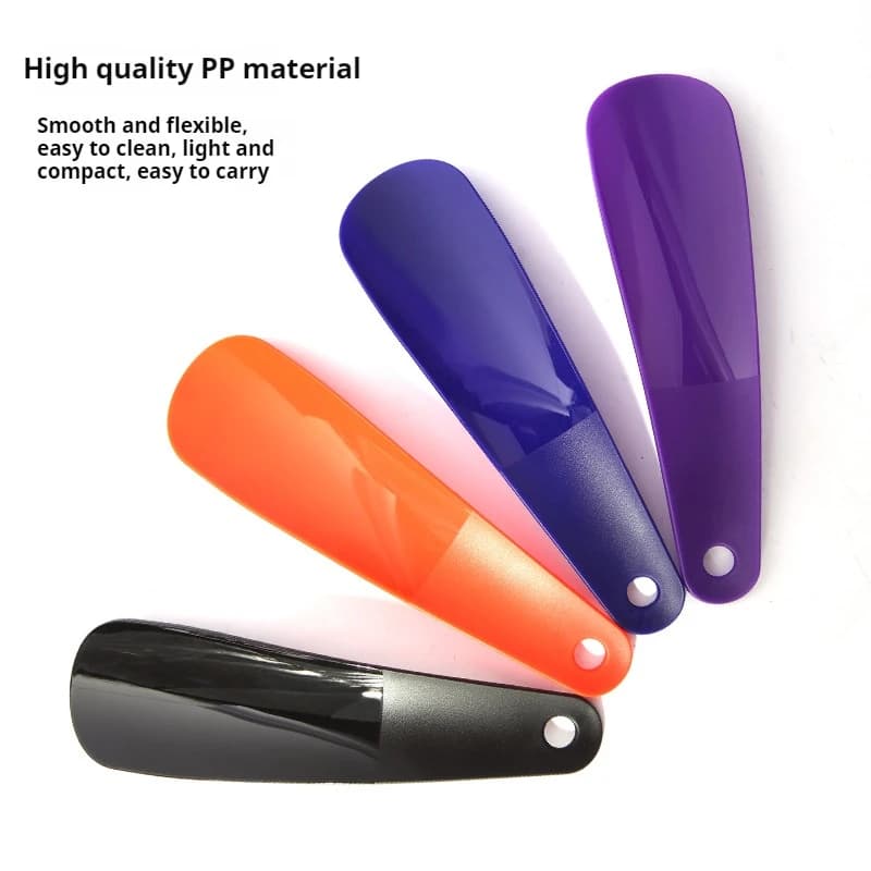 NEW 16cm Single Piece Short Handle Plastic Shoe Horn Handle Shoehorn Advanced Solid Home Use Travel Portable Shoe Spatula Lifter