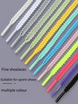 1Pair Elastic Rope Shoelace for Shoes Casual Sneakers Tennis Shoelaces Flat Shoe Laces 120/140/160CM Shoes Accessories