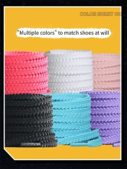 1Pair Elastic Rope Shoelace for Shoes Casual Sneakers Tennis Shoelaces Flat Shoe Laces 120/140/160CM Shoes Accessories
