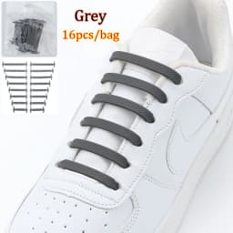 16pcs/lot No Tie Shoelace Lacing Special Silicone Elastic Shoelaces Kid Adult Sneakers Quick Shoe Lace Creative Lazy Rubber Lace