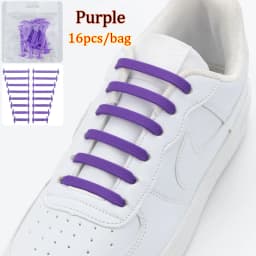 16pcs/lot No Tie Shoelace Lacing Special Silicone Elastic Shoelaces Kid Adult Sneakers Quick Shoe Lace Creative Lazy Rubber Lace