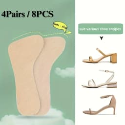 Women’s Sandal Insoles | Ultra-Thin Anti-Slip Foot Pads, Sweat-Absorbing Adhesive Inserts for Secure Fit & Walking Comfort