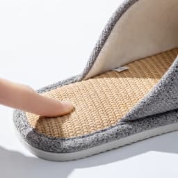 Men's Linen House Slippers, Non-Slip Soft Indoor Shoes, Breathable Comfort for Spring and Fall, Simple Closed-Toe Design