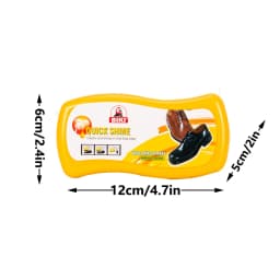 Shoe Shine Sponge,No Buffing Leather Protector,Polisher for Genuine, Synthetic, and Imitation Leather,Cleaner for Boots, Shoes,