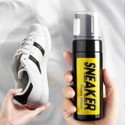 1 Set Shoes Cleaner Foam Dry Cleaning Suit 150ML Water-Free Foam Sneakers Cleaner Shoe Brush Shoe Cloth Work on White Shoe, Boot
