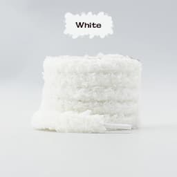 Thick Fluffy Plush Shoelaces 1cm Wide Anti-Fade Soft Fuzzy Laces Fashion Decor Replacement Laces for Most Sneakers & Daily Shoes