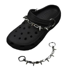 New Designer Shoe Charms Chain Fashion Gift Punk Pendant Metal Buckle Hip Hop Shoe Decoration Accessories For 2024 Hot