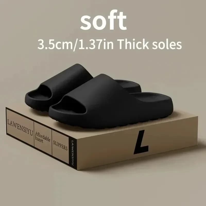 Women's EVA Soft Thick Soled Summer Fashion Slippers and Men's Slides Beach Sandals Ideal for Bathroom and Beach Use