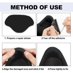 6pcs Shoe Repair Stickers Fabric Heel Protector Anti-Wear Repair Holes Self-adhesive Patches Insoles Pad Foot Care Insert