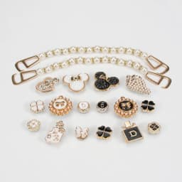DIY Series Holey Shoes Flower Accessories Girl Shoe Accessories Kit Pearl Shoe Chain Decorations