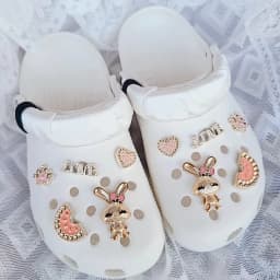 DIY Series Holey Shoes Flower Accessories Girl Shoe Accessories Kit Pearl Shoe Chain Decorations