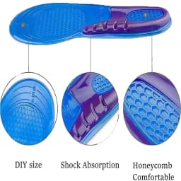 Par Orthopedic Insole Silicone Gel Foot Pads Anti Impact for Shoe