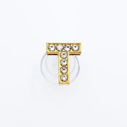 Golden Letters Crystal Diamond Alloy Charms Accessories Fashion Soft PVC Shoes Buckle Kids Decoration Design Wholesale 1Pcs