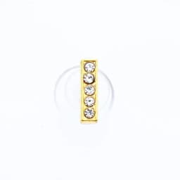 Golden Letters Crystal Diamond Alloy Charms Accessories Fashion Soft PVC Shoes Buckle Kids Decoration Design Wholesale 1Pcs