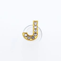 Golden Letters Crystal Diamond Alloy Charms Accessories Fashion Soft PVC Shoes Buckle Kids Decoration Design Wholesale 1Pcs