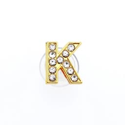 Golden Letters Crystal Diamond Alloy Charms Accessories Fashion Soft PVC Shoes Buckle Kids Decoration Design Wholesale 1Pcs