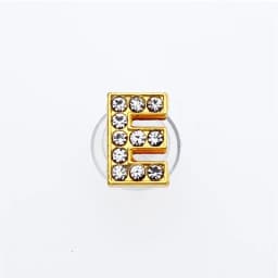 Golden Letters Crystal Diamond Alloy Charms Accessories Fashion Soft PVC Shoes Buckle Kids Decoration Design Wholesale 1Pcs