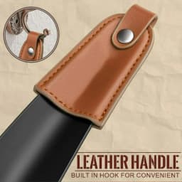 Metal Shoehorn, 6.7-Inch Leather Handle, Short Stainless Steel Shoehorn, Suitable for the Elderly and Pregnant Women.